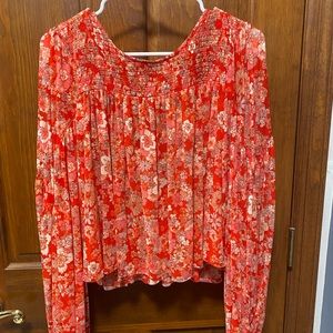FREE PEOPLE floral top